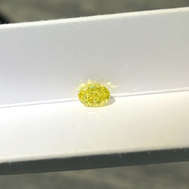 DovEggs 0.64ct oval fancy intense yellow VS1-LAB GROWN DIAMOND-EVD6206017516