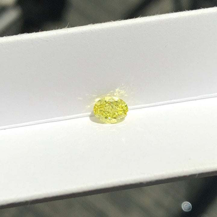 DovEggs 0.60ct oval fancy intense yellow VS1-LAB GROWN DIAMOND-EVD6206017519