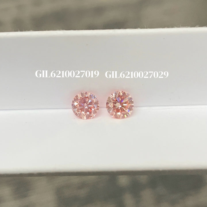DovEggs 0.56ct round fancy vivid pink VS1-LAB GROWN DIAMOND-EVD6210027019