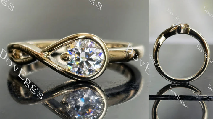 Doveggs solitaire engagement ring semi-mount only(Exclusively to DovEggs Stones) - DovEggs-Seattle