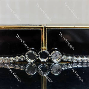Doveggs round moissanite/lab grown diamond friendship bracelet