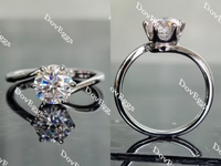 Doveggs solitaire engagement ring semi-mount only(Exclusively to DovEggs Stones)