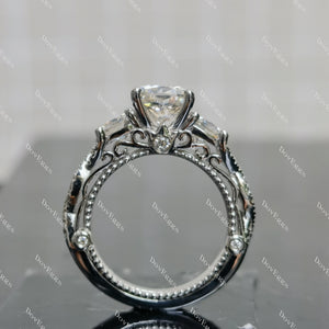 (size5.25) Doveggs 1.5ct cushion moissanite sterling silver engagement ring