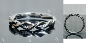 plain curved wedding band-2.3mm band width