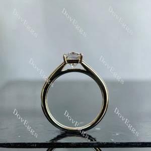 Doveggs radiant solitaire moissanite engagement ring