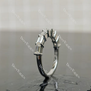 (size 5.75-6) Doveggs baguette moissanite wedding band