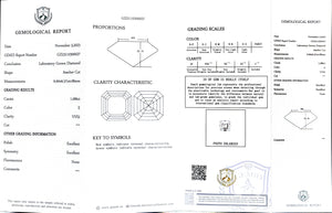 Doveggs 1.686ct asscher E color VVS2 Clarity Excellent cut lab diamond stone(certified)