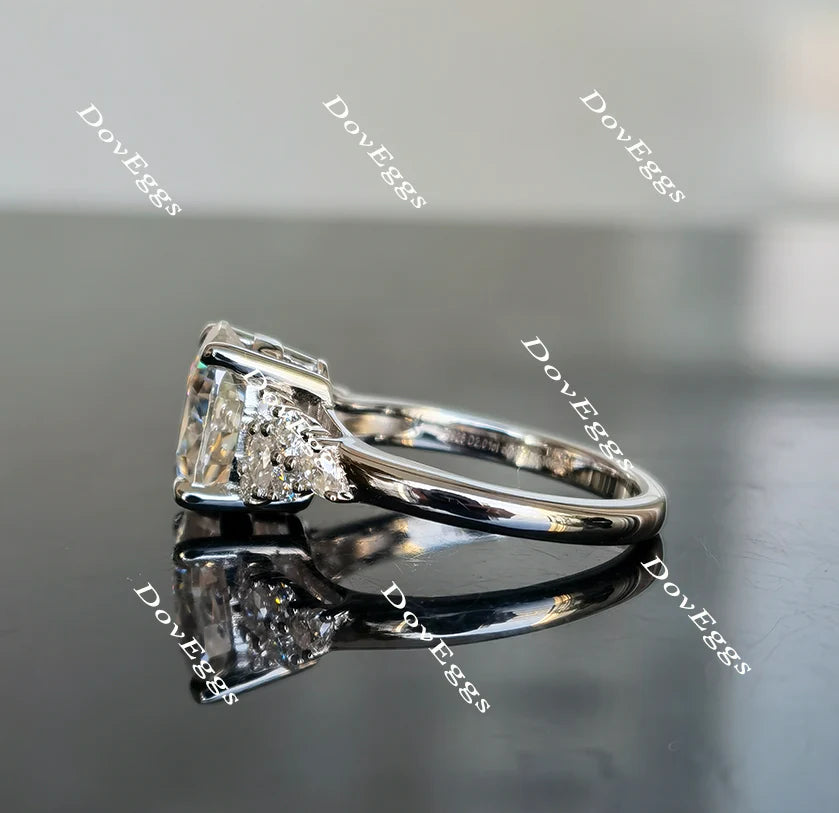 Doveggs side stones engagement ring only semi-mount only(Exclusively to DovEggs Stones)