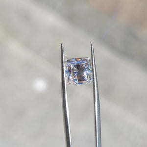 Doveggs 1ct-5ct Square/Elongated Pixel Cut loose moissanite/colored gem stone