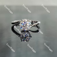 Doveggs solitaire engagement ring semi-mount only(Exclusively to DovEggs Stones)