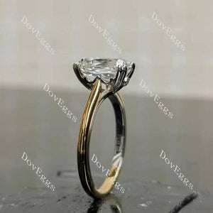 Doveggs Modified Elongated Cushion Solitaire Lab Grown Diamond Engagement Ring