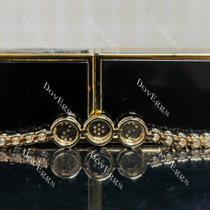Doveggs round moissanite/lab grown diamond friendship bracelet