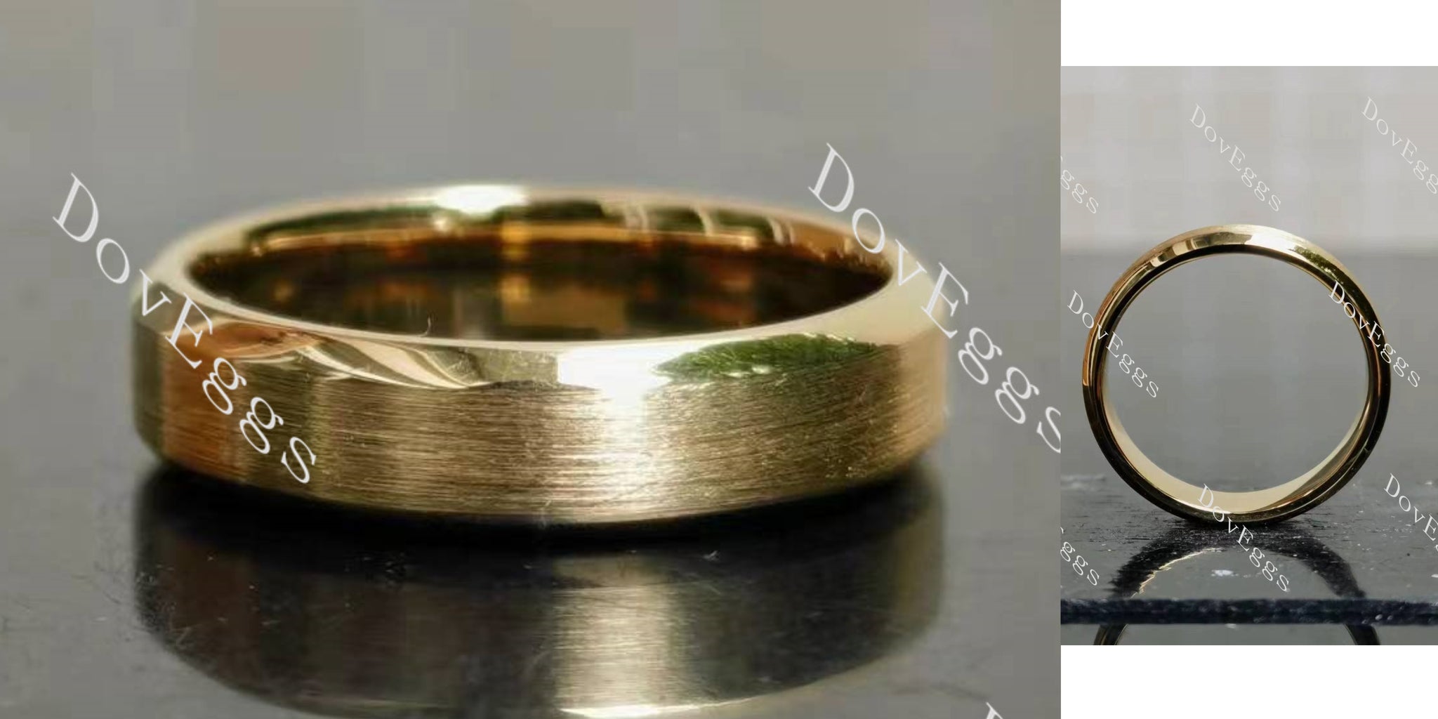 tungsten brushed wedding band