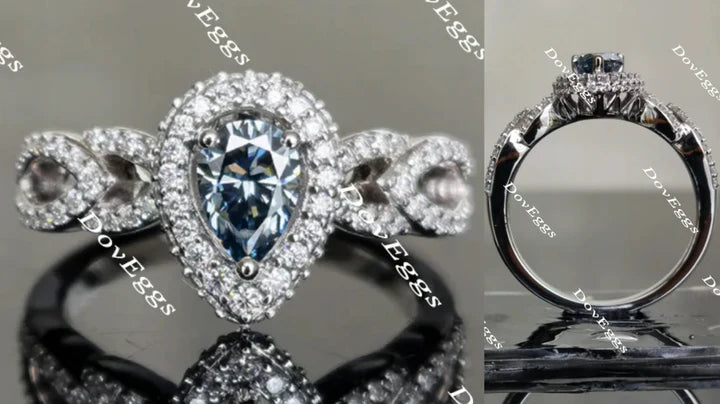 Sassanach pave engagement ring only semi-mount only(Exclusively to DovEggs Stones) - DovEggs-Seattle