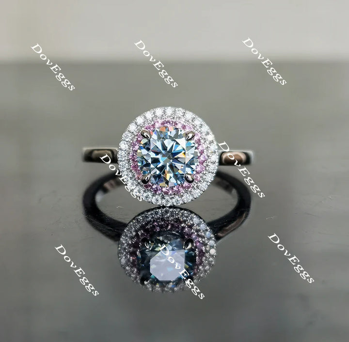 DovEggs halo engagement ring semi-mount only(Exclusively to DovEggs Stones) - DovEggs-Seattle