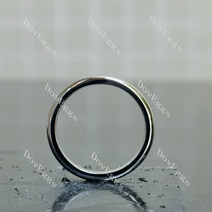 Doveggs round solitaire moissanite bridal set (2 rings)