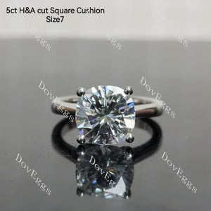(Size 4.75-7.5) Doveggssterling silver moissanite engagement ring