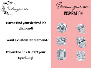 Custom Your Own Lab Grown Diamond Guaranteed VVS Clarity and above, Excellent to ldeal Cut