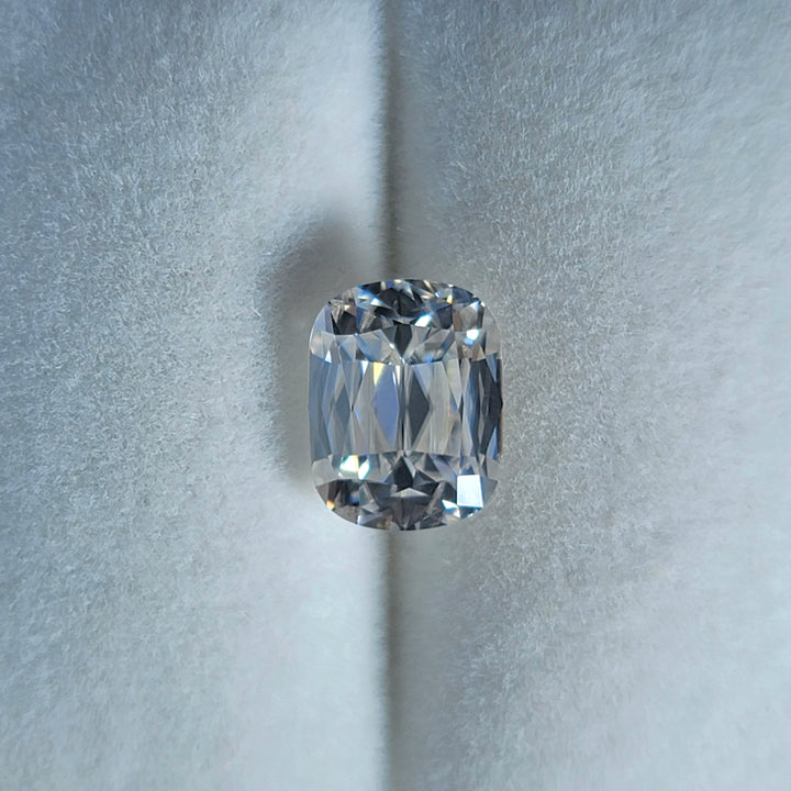 Unique Empress cut moissanite from doveggs