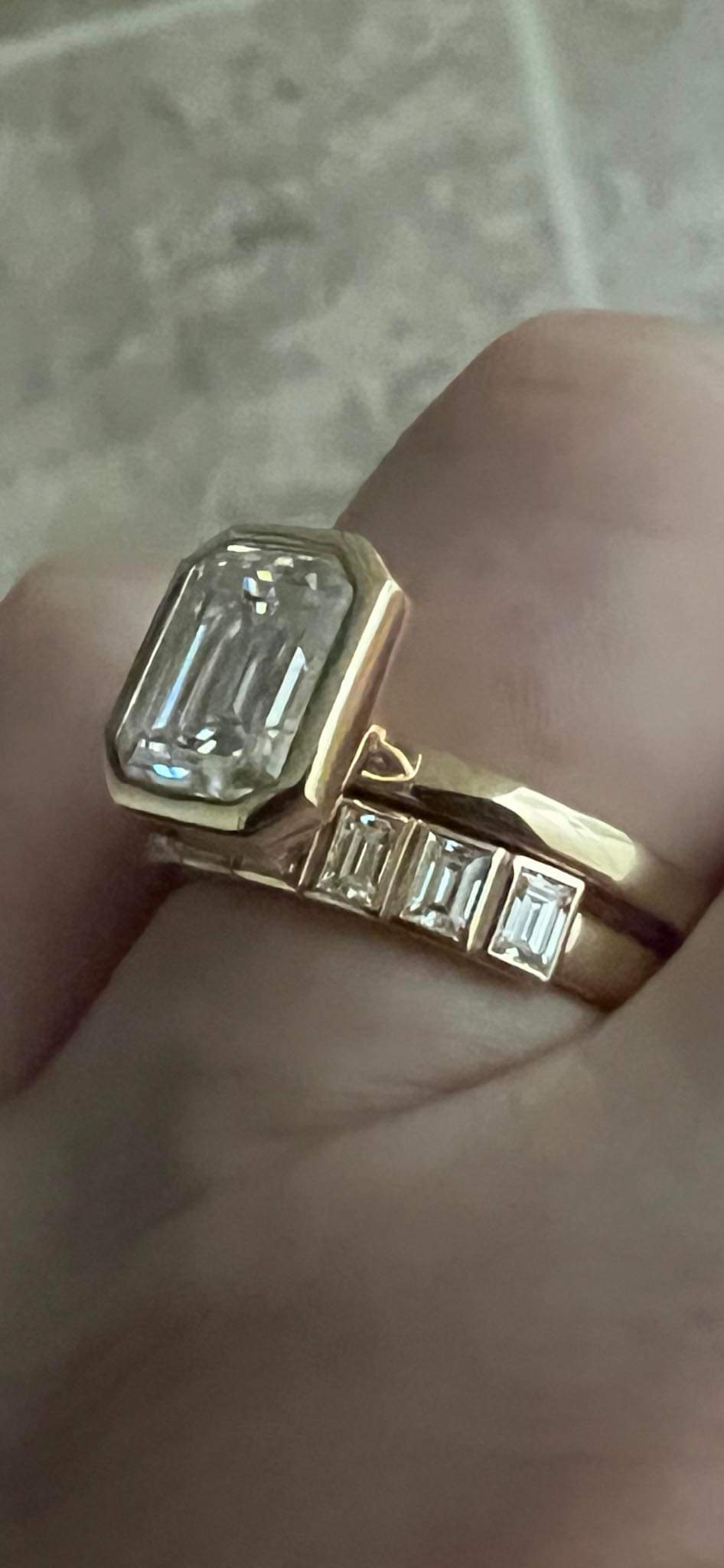 Layaway for the lab diamond( final payment)+ Setting 14k YG Size 7