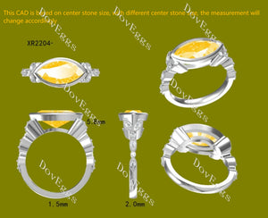 XR2204_Lab Grown Diamond Engagement Ring | DovEggs