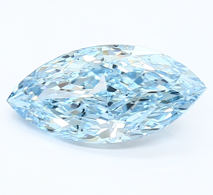 Doveggs 1.5ct Marquise Fancy Vivid Blue color VS2 Clarity lab diamond stone(IGI certified) - DovEggs-Seattle