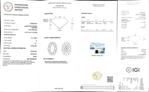 "NGIC certificate for 1.01ct oval cut G color VS1 lab diamond"