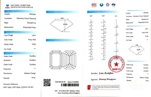 NGIC certification for 1.61ct Emerald Fancy Pink VVS2 lab diamond