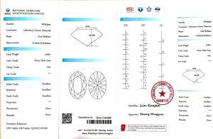 NGIC certificate for 5.00ct oval fancy dark gray VS1 lab diamond (NPA5944)