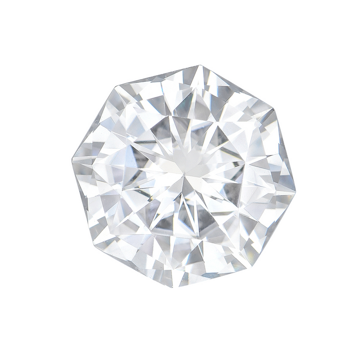 Doveggs Octagon cut loose moissanite HD illustration