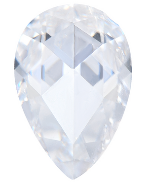 Doveggs 1ct-5ct Pear Rose Cut moissanite loose stone