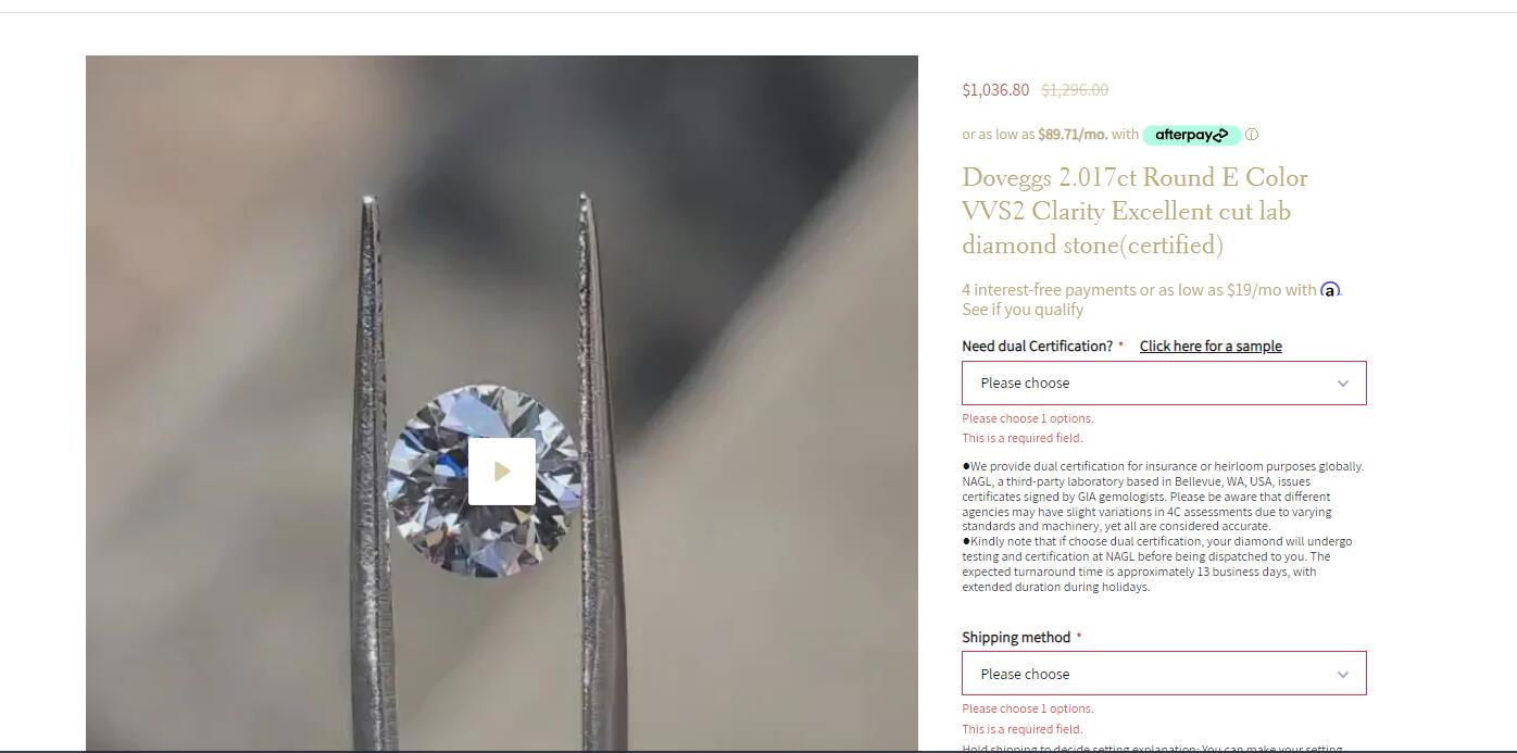Price difference of 23883+23487 ring