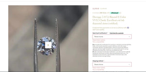 Price difference of 23883+23487 ring