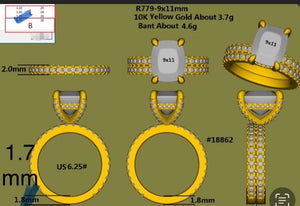 Semi mount of 24464 stone