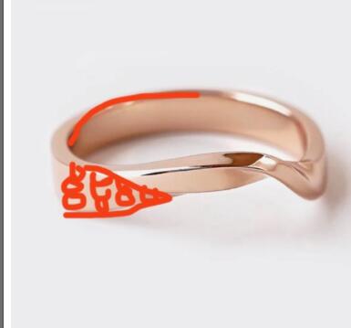 Customization wave wedding band