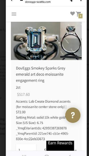 Ring set semi mount for coleenlafleur16@gmail.com
