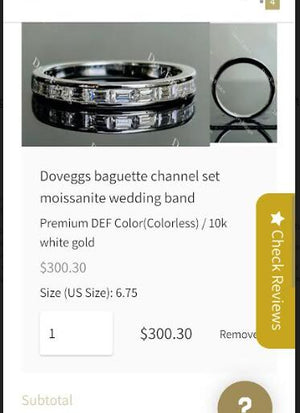 Ring set semi mount for coleenlafleur16@gmail.com
