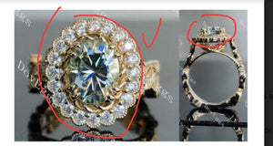 Semi mount of 25688(NP430010110 2.468ct cushion)