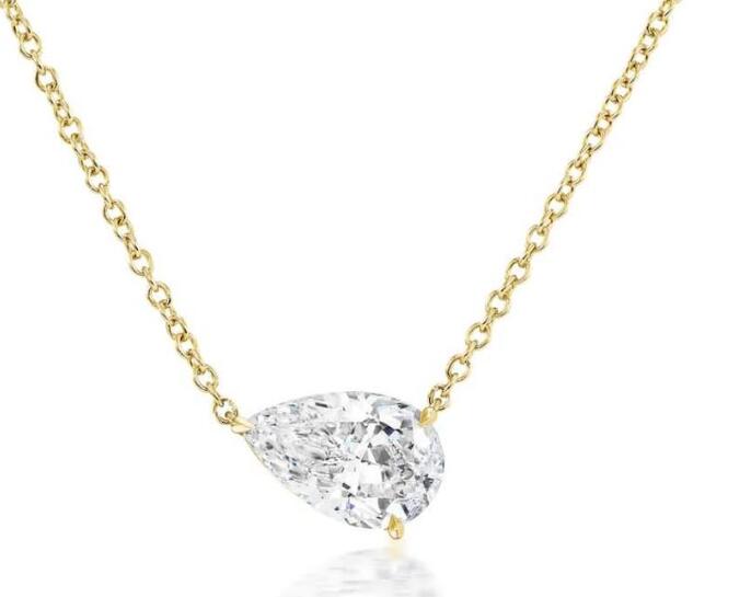 Go pendant semi mount for 10.31x6.51x3.84mm pear stone from client