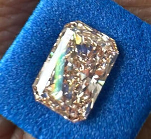Semi mount for  8.86x6.15x4 11 pale pink diamond from client