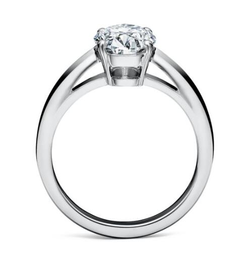 Semi mount for 1.04ct oval stone from client