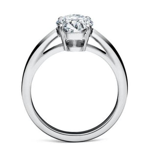 Semi mount for 1.04ct oval stone from client