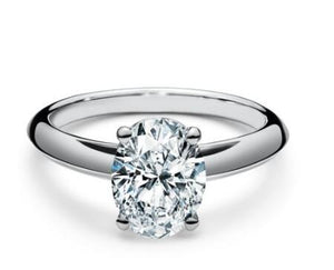 Semi mount for 1.04ct oval stone from client