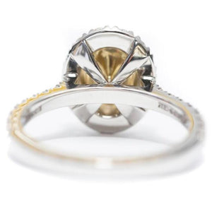 Customization semi mount for  8.99 x 6.45 x 4.5mm oval stone from client