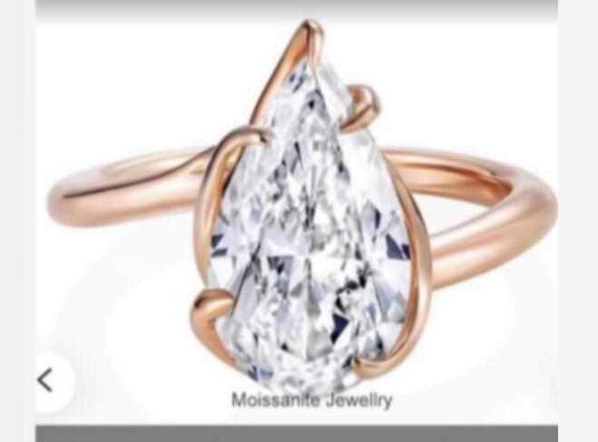 Customization pear ring
