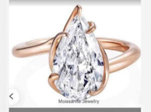 Customization pear ring