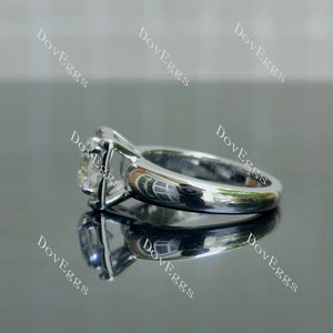 Lab Diamond Solitaire Semi-Mount for DovEggs in 10K/14K Gold or Platinum | DovEggs