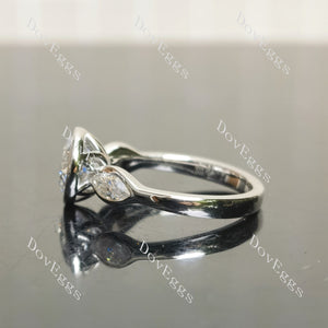sterling silver moissanite engagement rings|Doveggs