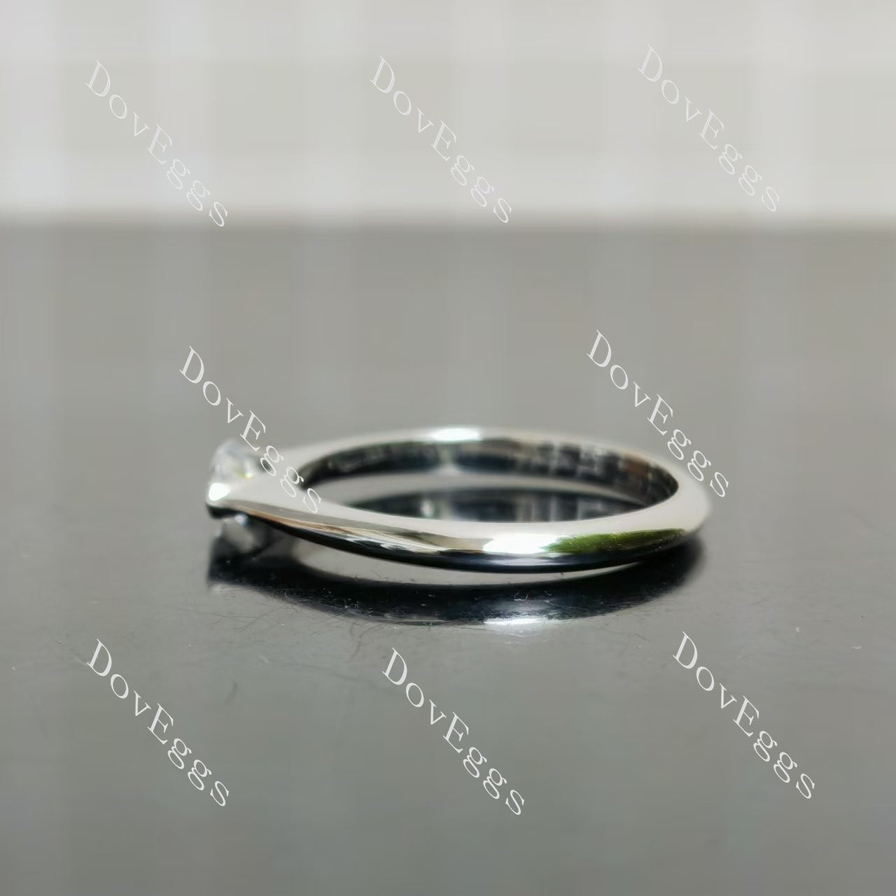 Doveggs sterling silver moissanite engagement rings