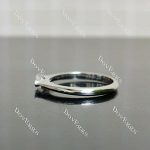 Doveggs sterling silver moissanite engagement rings